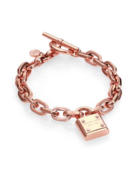 michael kors armband roségold|michael kors charm bracelet.